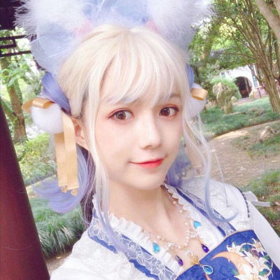 真人cos风闺蜜头像高清cosplay美女图片