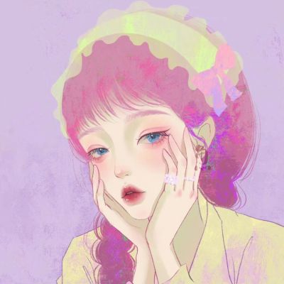 手绘头像女生定制一世繁华