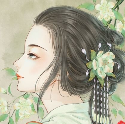 古风女生头像我好喜欢你,从天南到地北,从地老到天荒