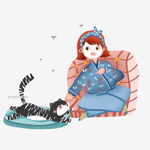 彩绘一遍敷面膜一遍逗猫的女孩图片大小2000x2000px图片尺寸1.43mb来自png搜索网pngss.com免费免扣png素材下载psd设计插画敷面膜居家猫咪美容女孩小清新装饰图案
