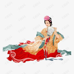 古代仕女图素材图片免费下载高清装饰图案png千库网图片编号7585530