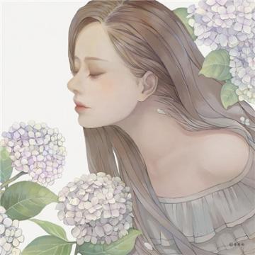 小清新女生插画qq头像高清2020与其抱歉还不如抱我