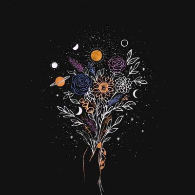 手绘女生黑白简约可爱头像励志我们爱过