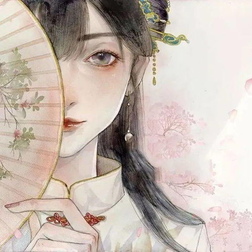 唯美古风女生头像细葛含风软香罗叠雪轻