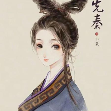 插画头像女唯美古风系美女美图