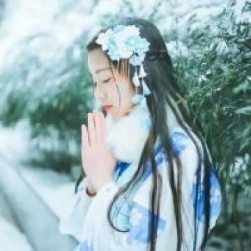 超适合女生qq的古风头像真人