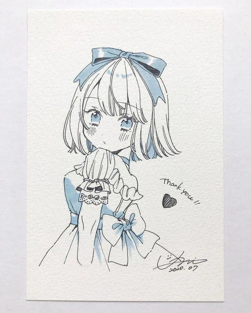 马克笔手绘洛丽塔漫画少女手绘