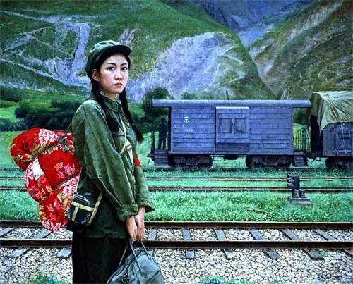 从一组油画看文革美女之美每个时代都有自己的奇葩