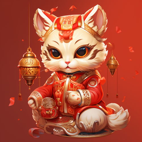 红色喜庆卡通招财猫素材图片海报设计下载请至来源处