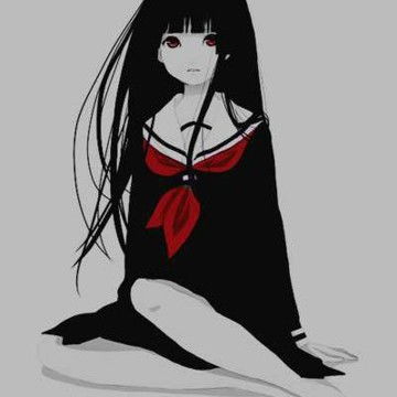 暗黑唯美地狱少女恐怖头像,卡通头像图片