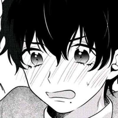 女生漫画头像黑白可爱伤感