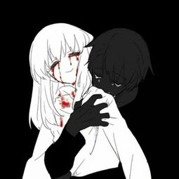 恐怖动漫头像女恐怖黑暗血腥头像女生