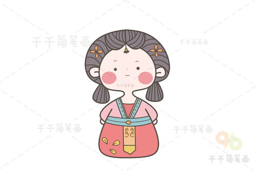 宋朝女子古风手绘