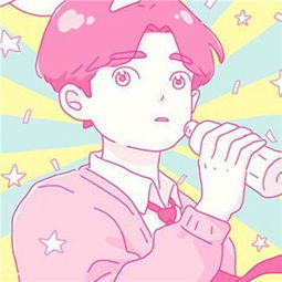 卡通情侣头像二次元少女心
