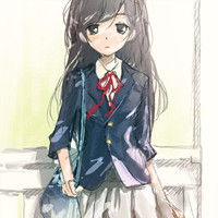 青春时尚美少女卡通qq头像