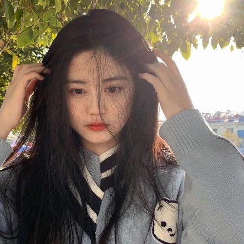 清纯女孩冬天头像