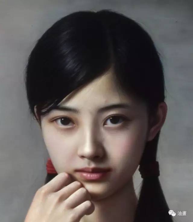 写实美女油画,一见难忘