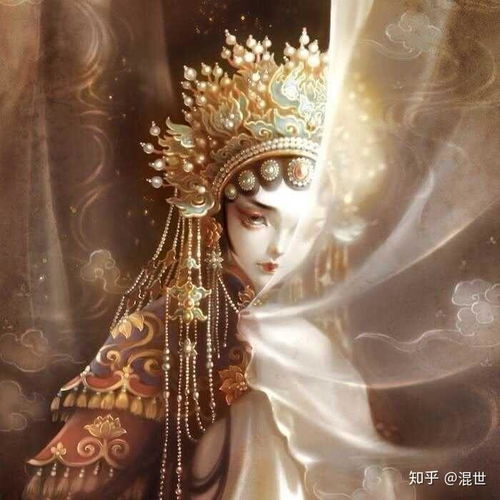 超惊艳的古风女生头像工笔画