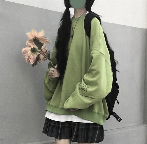 2019新款韩版bf风圆领套头宽松版卫衣女春秋薄款长袖百搭上衣ins