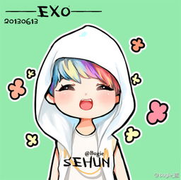 exo卡通萌图世勋有鹦鹉头