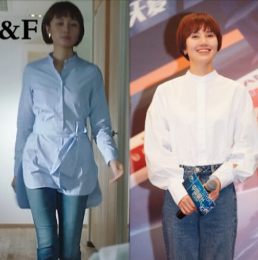 真正有品味的女人,穿衬衫不要塞裤腰,落伍看看袁泉你就知道了
