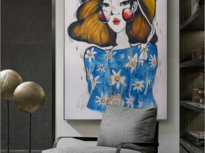 纯手绘清新现代美女油画艺术玄关图片设计素材高清模板下载75.75mb油画立体油画玄关大全