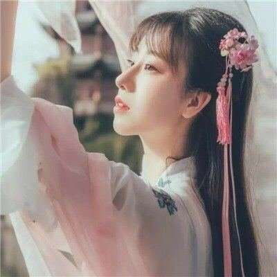 清纯唯美古风女生头像