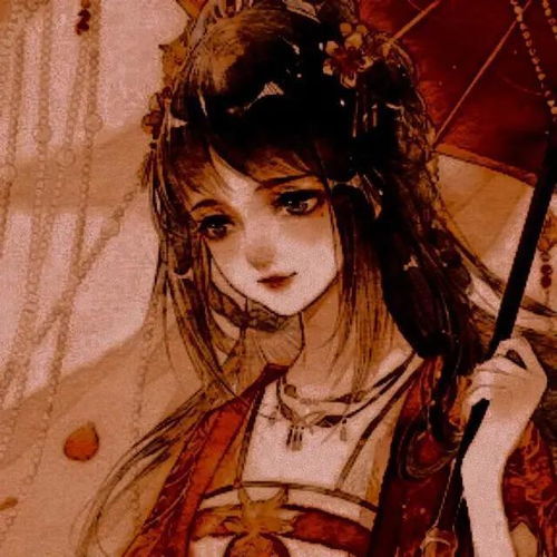 磨砂质感复古红女头15幅头像