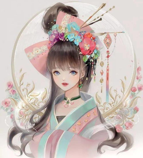 唯美古风插画头像女生插画师