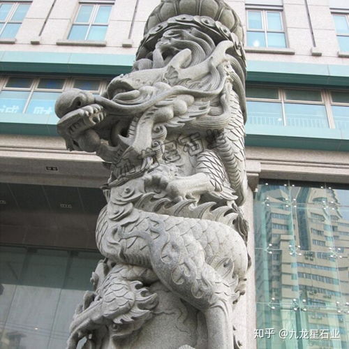 祠堂石雕龙柱图片尺寸寺庙龙柱设计