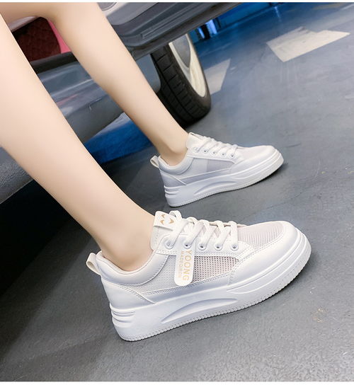 dkins潮网面透气小白鞋子女2021夏季新款韩版学生板鞋女网鞋女f012