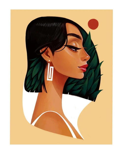 什么是高级脸这些插画美女就是