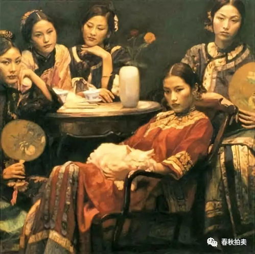 油画头像女生陈逸飞