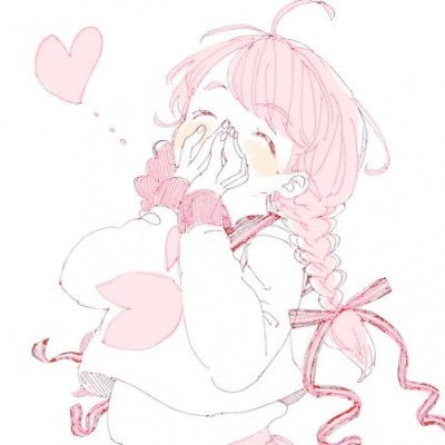 粉色系动漫女生头像