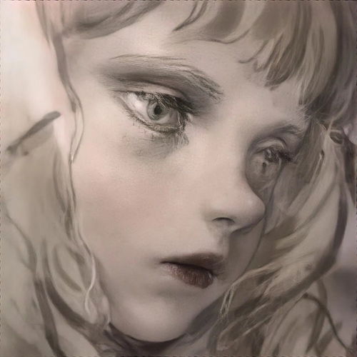女头油画版女生头像三