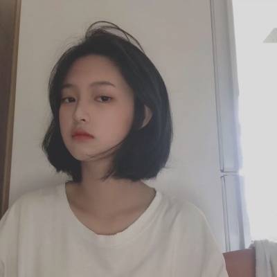 女生短发头像高冷侧脸图片高清韩女侧脸短发头像图片