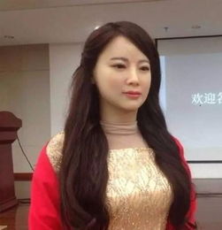 堪比真人高颜值的人工智能机器人美女