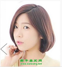 女生无刘海气质短发发型迷人女生短发就得这样扎