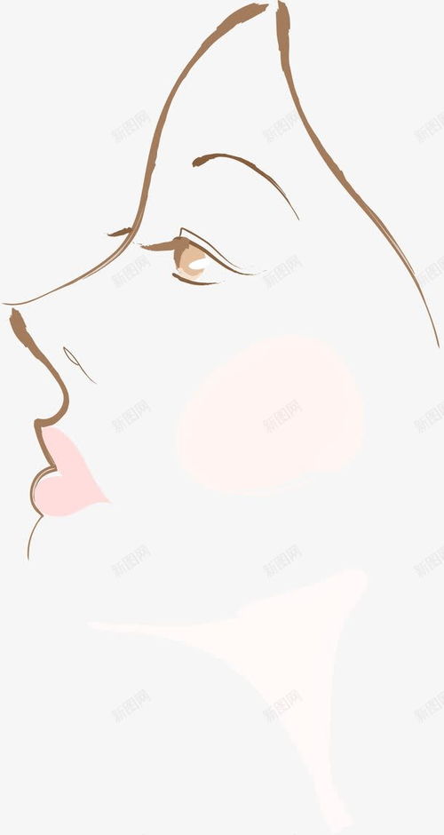 手绘美女侧脸元素免抠png设计图片免费下载页面网页平面电商创意素材侧脸素材