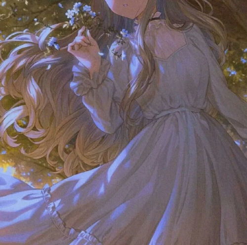 落日弥漫的橘,天边透亮的星唯美插画风动漫女头小众头像