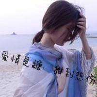 我的网名是爱情是糖甜到悲伤,需要一个头像女生跟我的网名配的