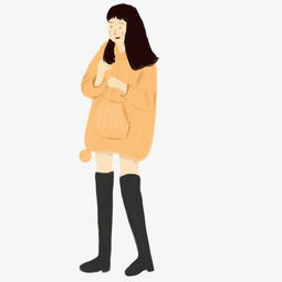 冬天头像女孩图片唯美大衣