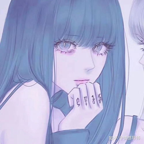 图片头像女生卡通伤感摇曳百合