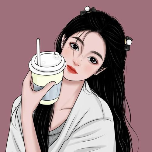 手绘气质高冷御姐风女头