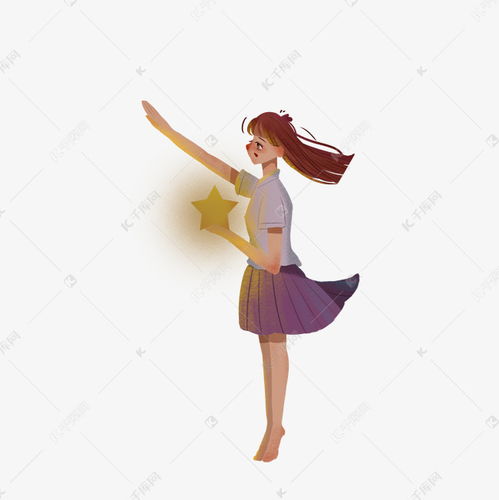 拿着发光的星星的女孩免扣图素材图片免费下载千库网