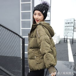 女生冬天羽绒服别买太花哨,这种简单短款小羽绒服就很美