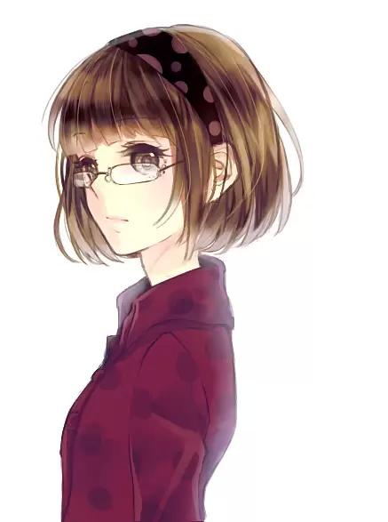 动漫,二次元少女,女生头像,小清新,戴眼堆糖,美好生活研究所
