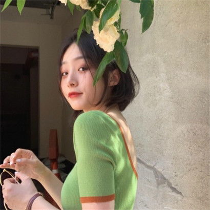 女生qq头像绿色系,干净唯美可爱一点的女生
