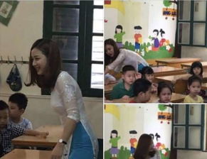越南女神级小学老师穿奥黛上课,引网友疯狂转发,好想当他学生