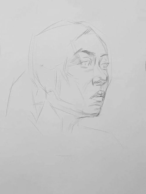 北京传奇画室还不会画素描女青年头像手把手教你,提分攻略拿去